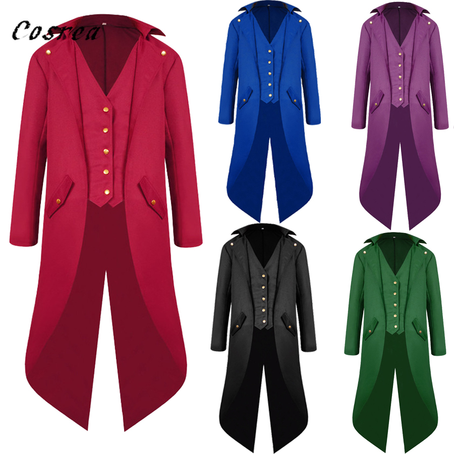 Retro Gaming Jacket - Abrigo de esmoquin rojo Retro Medieval