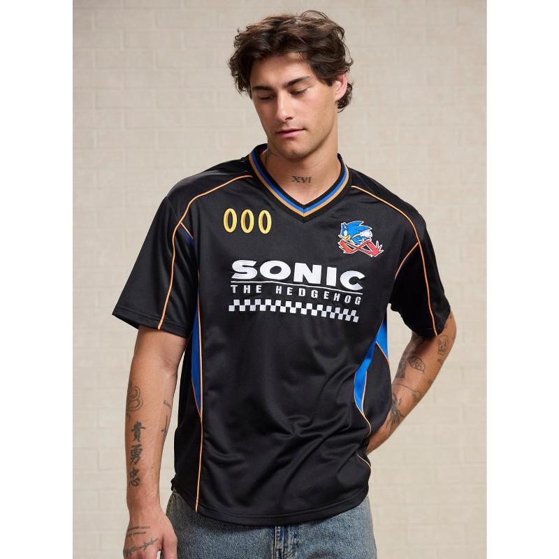 Retro Gaming Games - Camiseta Deportiva de Anime Sonic The