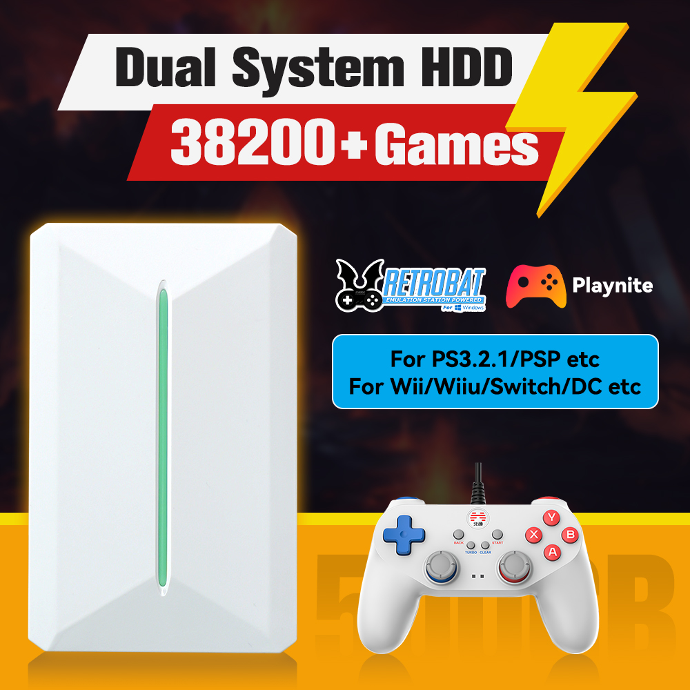Retro Gaming Os - Retrobat & Playnite System HDD consola