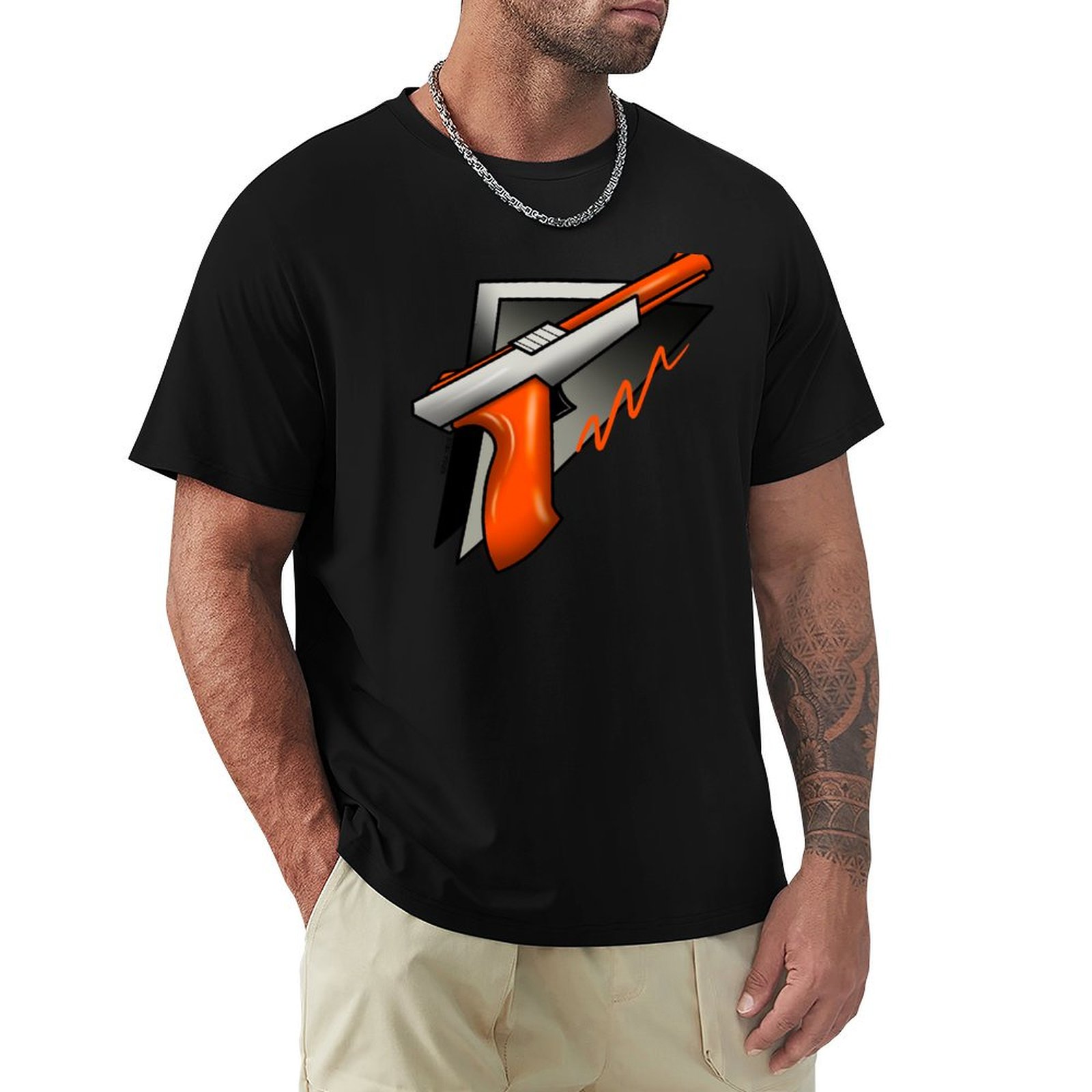 Retro Gaming Gun - Camiseta Vintage Retro de los 80