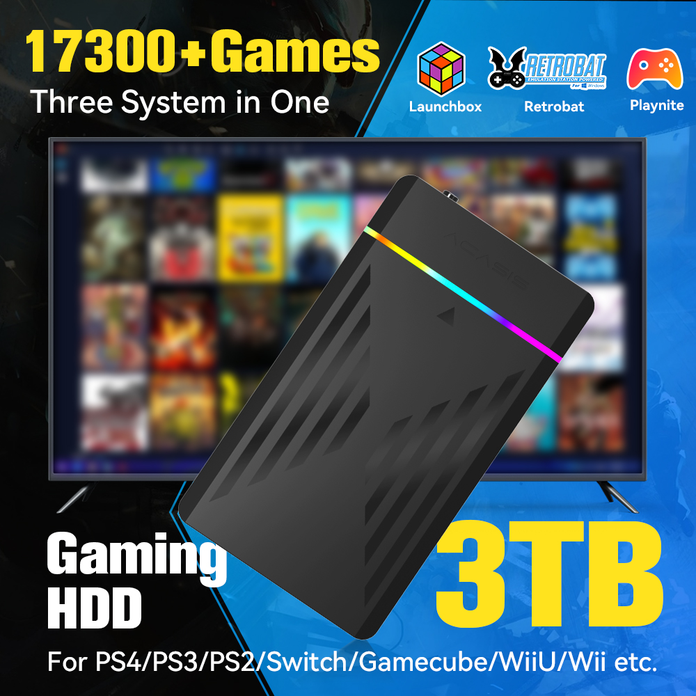 Retro Gaming Os - Consola de juegos Retro portátil HDD