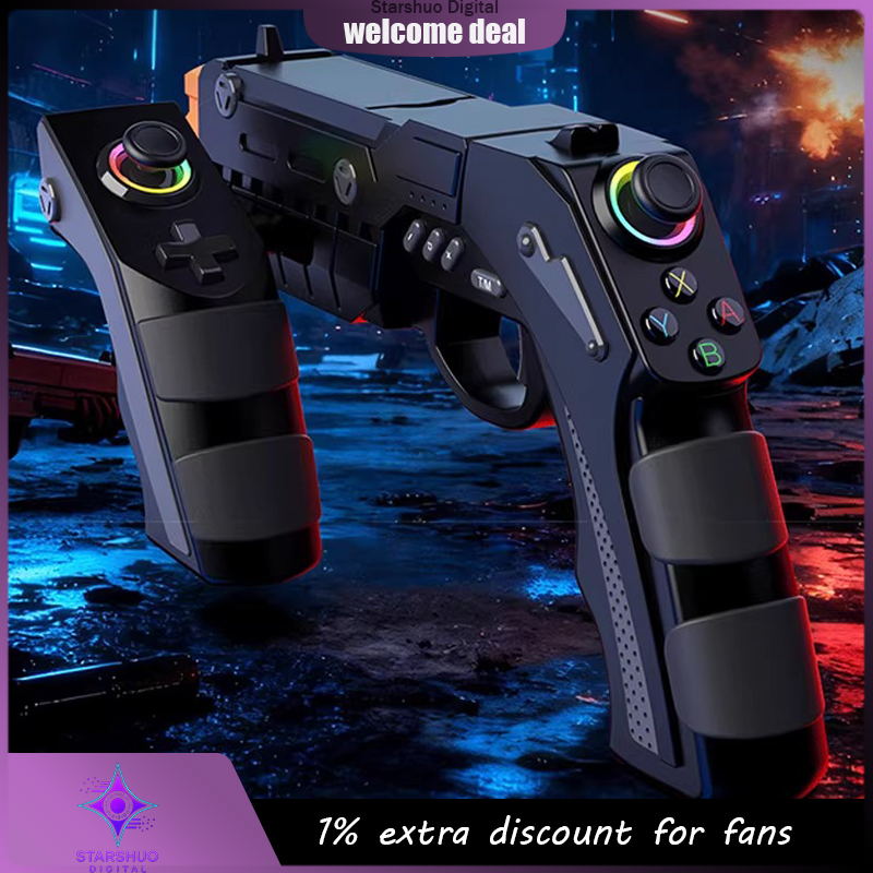 Retro Gaming Gun - IPEGA-controlador inalámbrico Bluetooth con detección de
