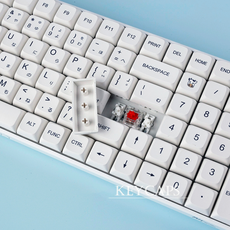 Teclas PBT Blancas Minimalista - Retro Gaming Keycaps reseña y precio