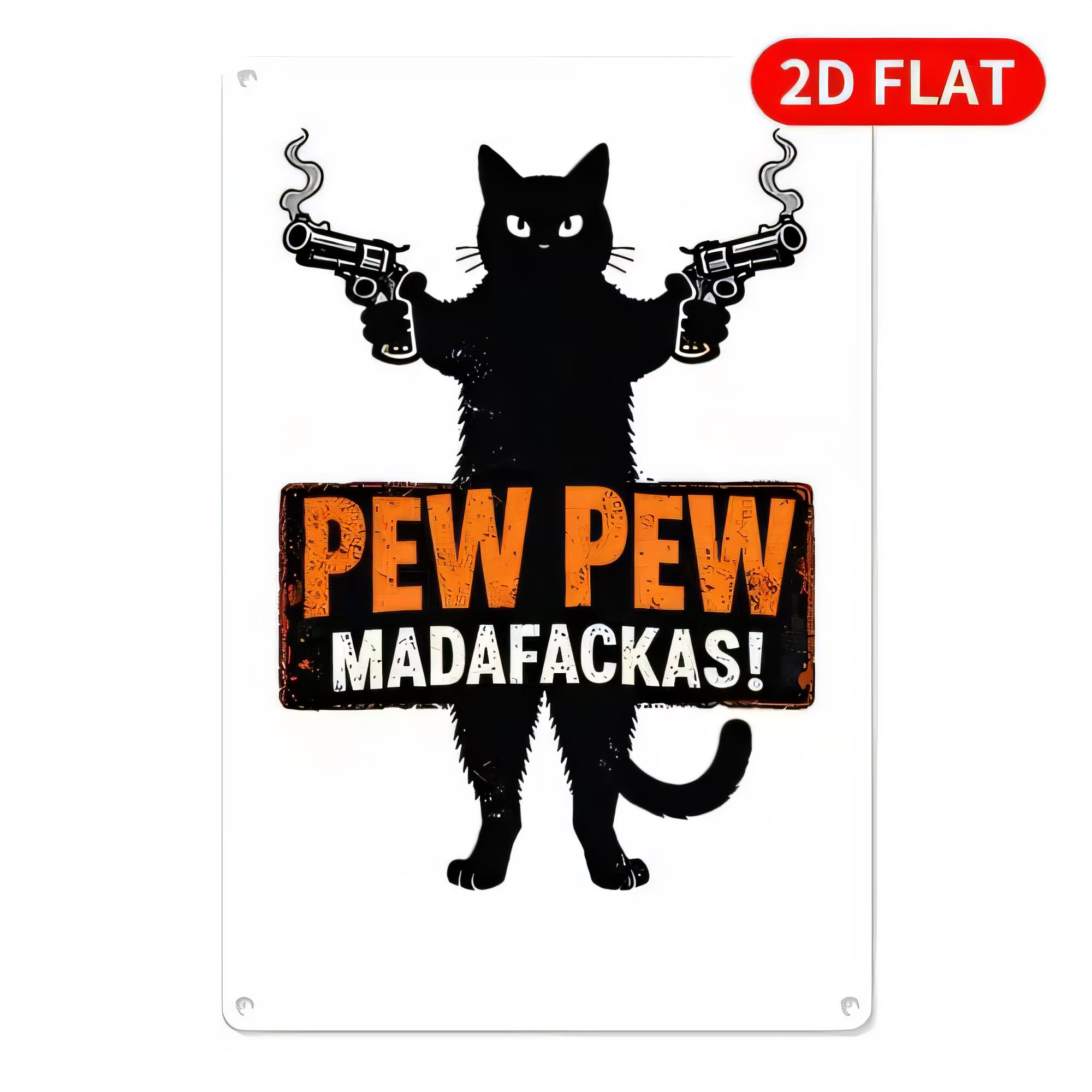 Letrero Metálico Pew Pew Madaf - Retro Gaming Gun reseña y precio