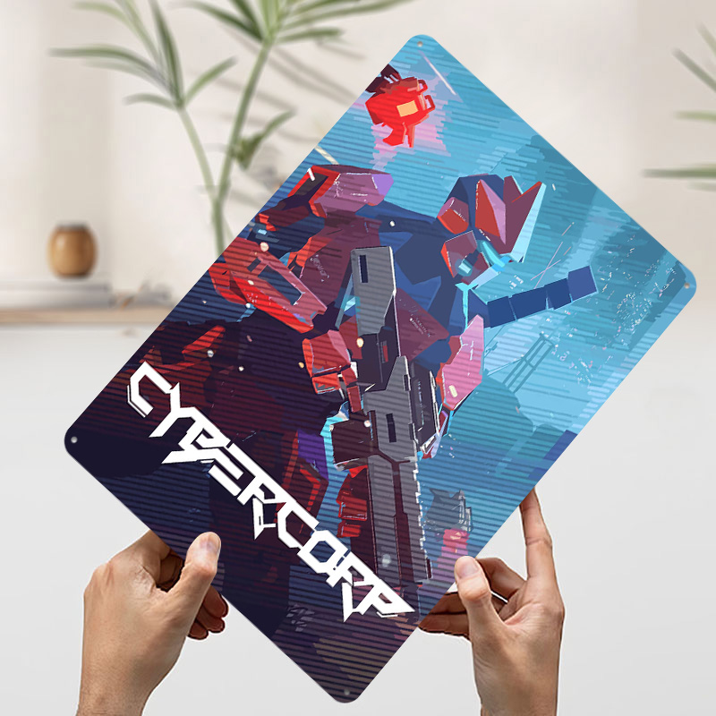 Póster Metálico de Robot Cyber - Retro Gaming Gun reseña y precio
