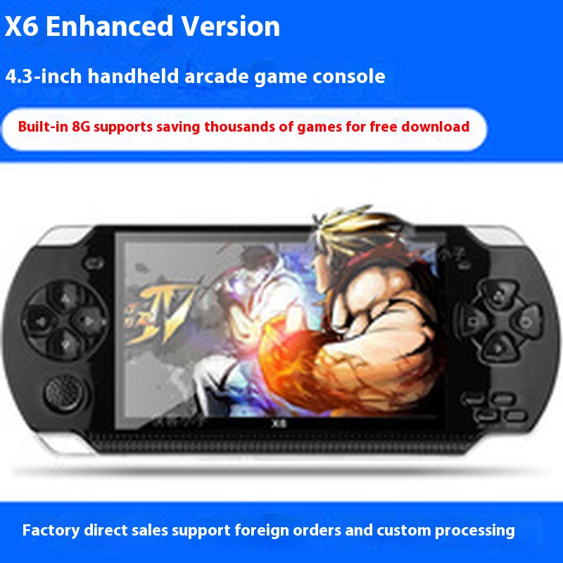 Consola Psp 3000 X6, 12 tipos  - Retro Gaming X6 reseña y precio