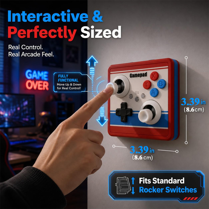 Cubierta de interruptor de luz - Retro Gaming Games reseña y precio